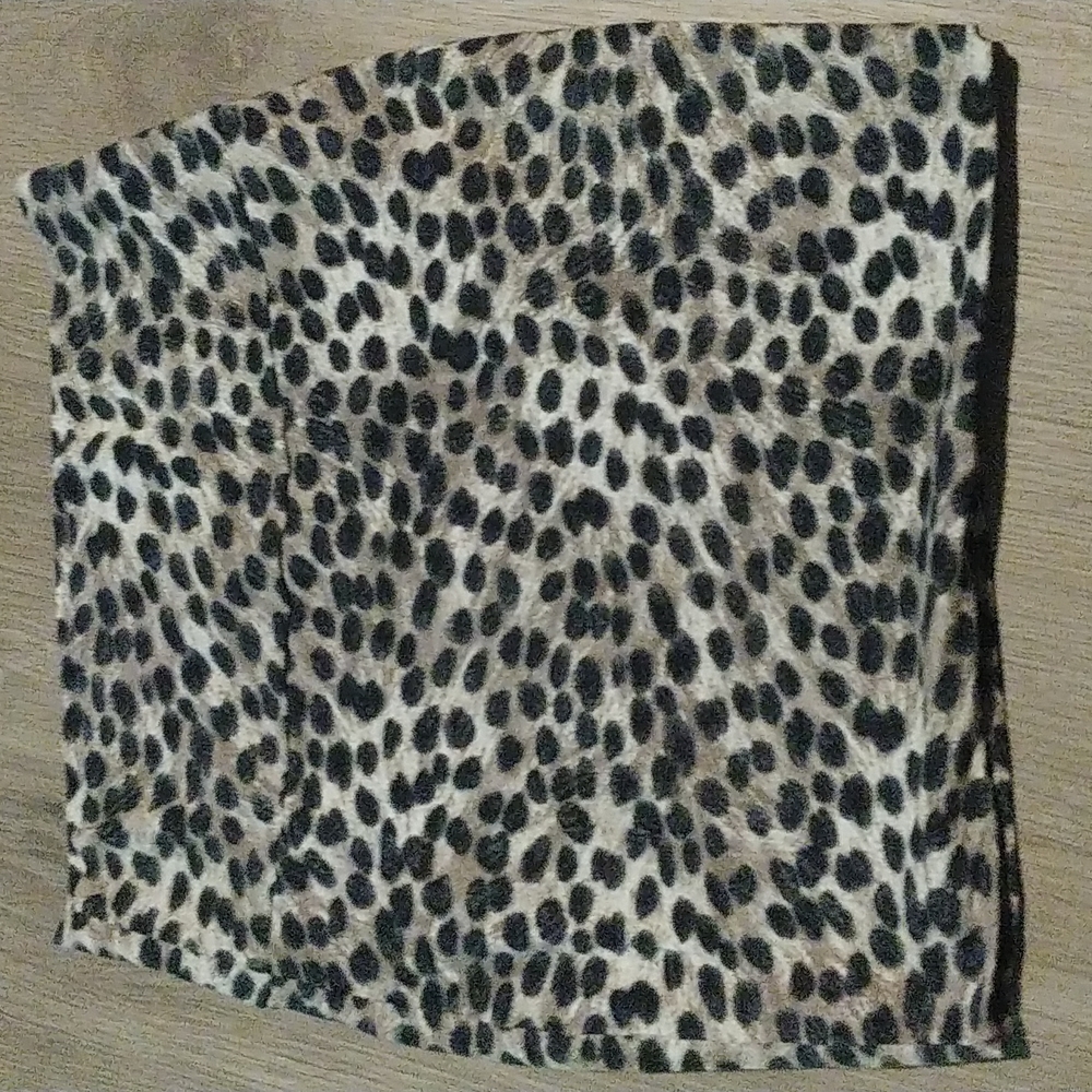 Leopard mini skirt